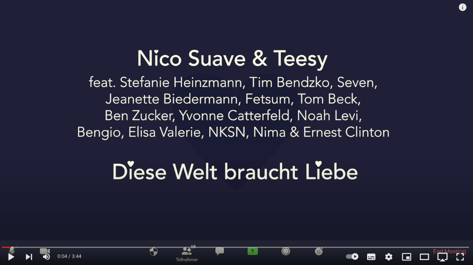 Nico Suave & Teesy feat. Liebe Allstars – Diese Welt braucht Liebe